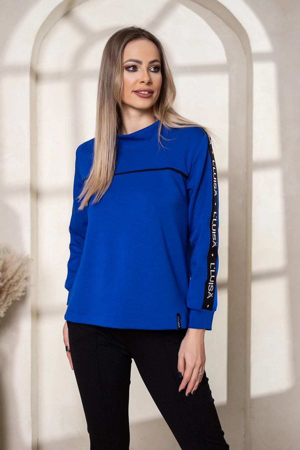 LUISA comfy szabadidő felső - Királykék