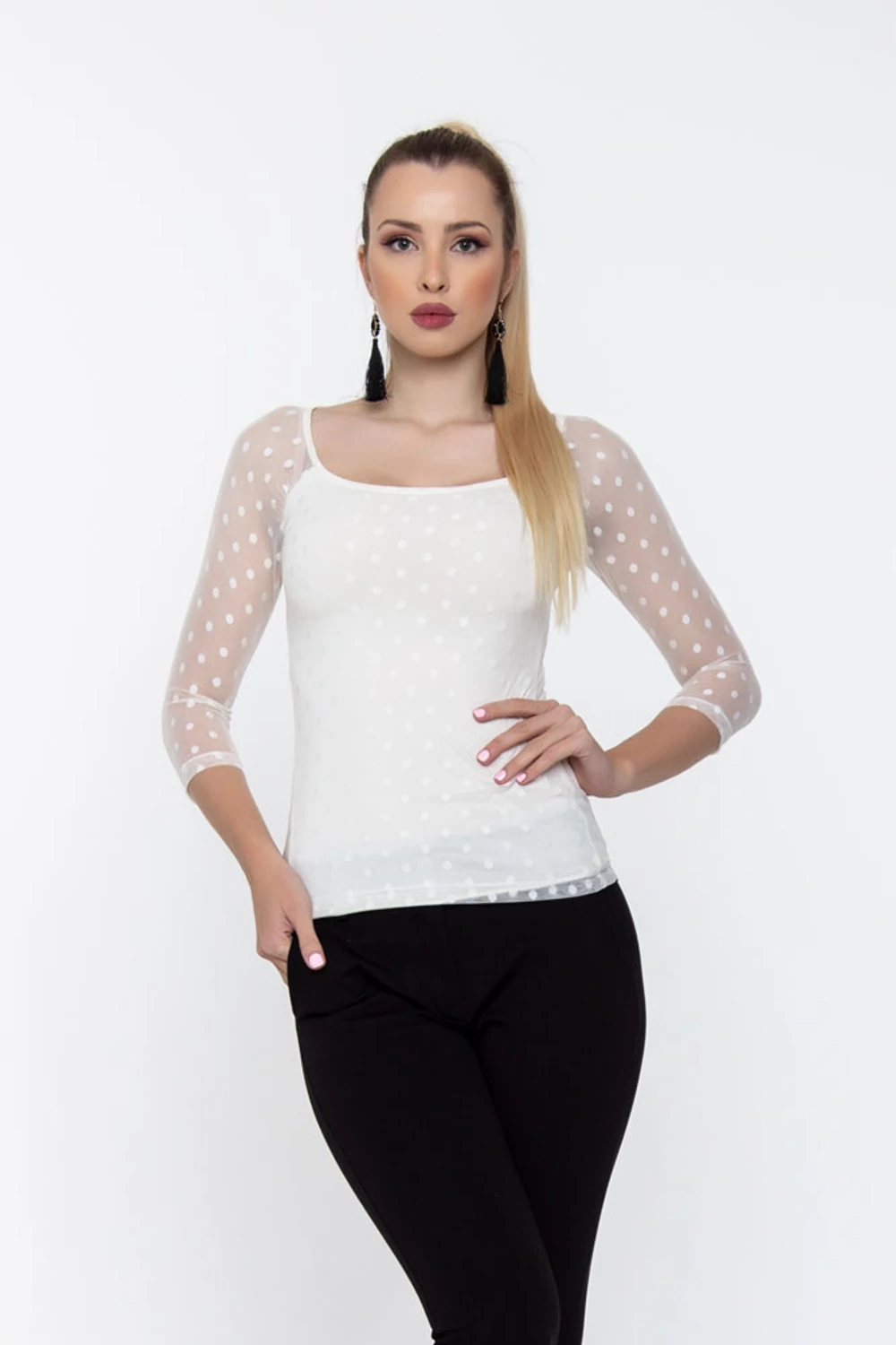 Franciska póló - krémszín Franciska póló - krémszín