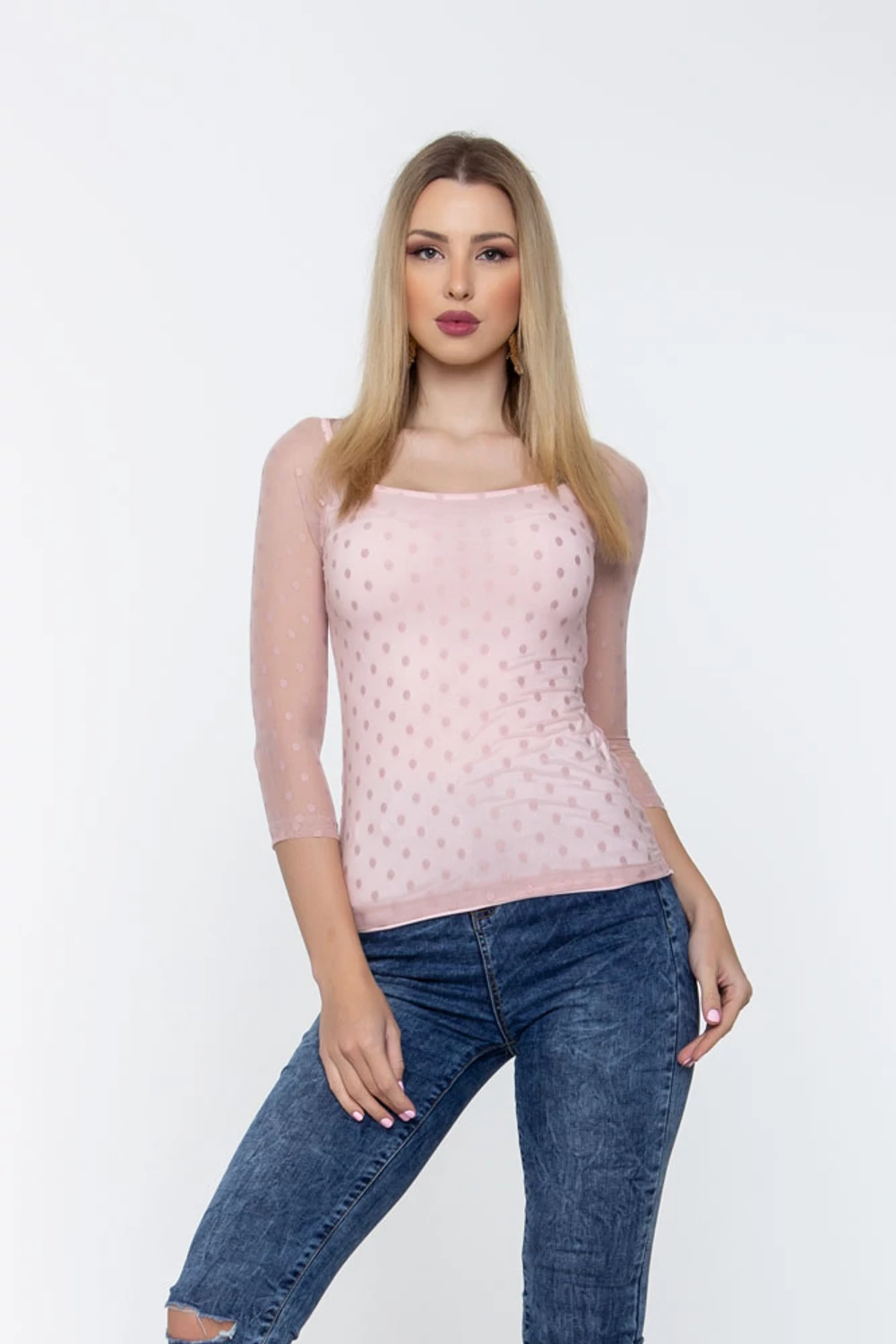 Franciska póló - púder