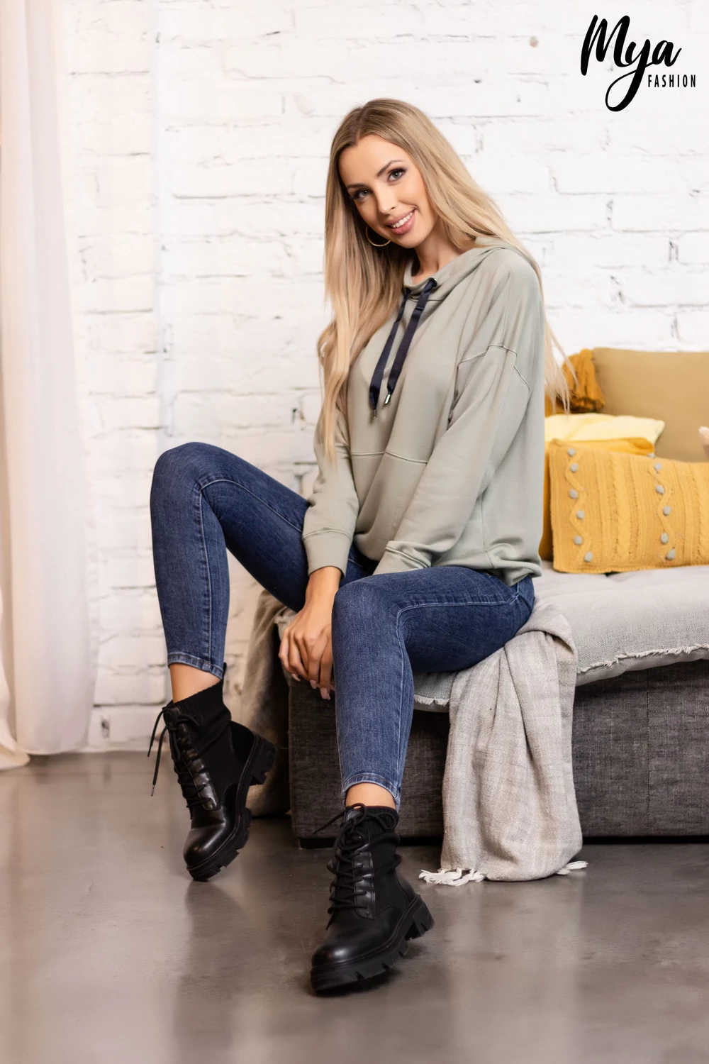 Vienna pulóver - penészzöld Vienna pulóver - penészzöld