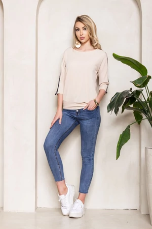 Lujza szalagos felső - bézs