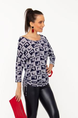 Ivett tunika - Kék/Fehér - S
